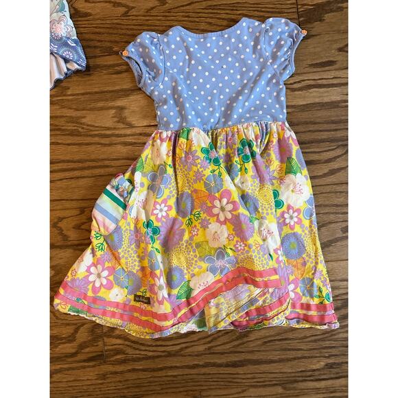 Matilda Jane Girls Dresses Lot Size 5/6 Mixed Prints Ruffle Pocket Play Dresses - Picture 5 of 8